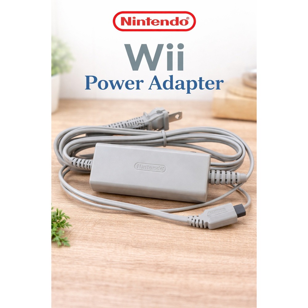 Nintendo Wii U AC‎ Adapter Power Supply WUP-011 USA Grey Genuine OEM Nichicon